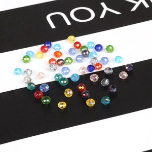 Colorful 3mm faceted glass crystal rondelle beads for DIY jewelry making and bracelets