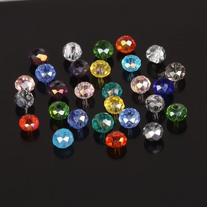 Multi-colored 2mm faceted crystal glass beads for DIY jewelry and accessory crafting