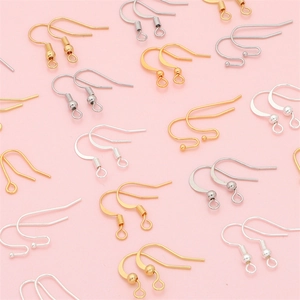 Copper Plated 14K 18K Gold Silver French Earring Hooks For DIY Jewelry Making Accessories Handcrafted Earwires Supplies