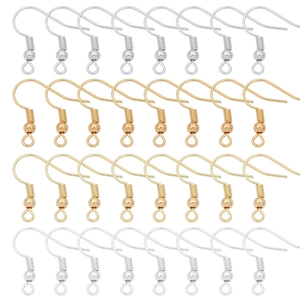 28 pieces of 14K gold and silver plated metal earring hooks for DIY jewelry making