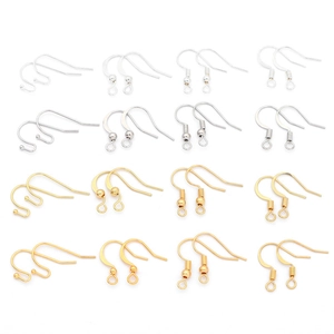 Assorted 14K gold and silver plated earring hooks for DIY jewelry making sets
