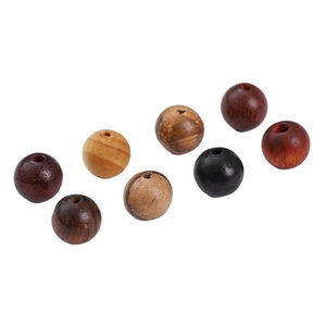 Handcrafted 8mm natural wood beads in various colors for DIY bracelet making and jewelry design