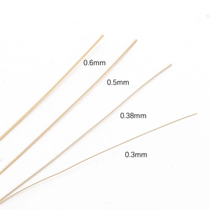 Fil à perles en acier inoxydable 304 doré disponible en quatre épaisseurs de fil