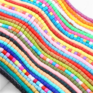 Kleurrijke 6mm heishi-kralen van polymeerklei voor DIY-sieraden maken van kettingen en meer