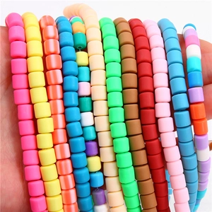 Bundel van 6 mm matte kleurrijke polymeerklei kralen voor DIY sieraden maken