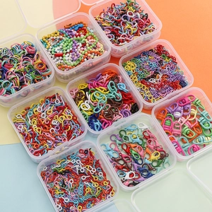 DIY-sieraden Maken Accessoires Kit Gekleurde Geverfde Metalen Oogspelden Open Buigringen Karabijnsluitingen Bolletjesketting Knutselmateriaal
