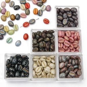 8x10mm acryl Picasso koffiebonen kralen in diverse kleuren voor DIY sieraden en kettingen