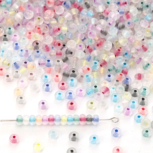 Translucent colorful glass abacus beads for handmade DIY jewelry necklace and bracelet making