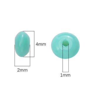 Blauwe glazen kralen 4mm schotelvorm voor DIY sieraden maken armbanden oorbellen