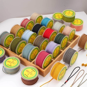 Cordon Tressé en Nylon Matériau pour Fabrication de Bijoux DIY Cordon Nœud Chinois pour Bracelet Collier Pendentif Accessoire