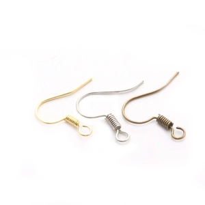 Handmade DIY Earring Making Supplies Metal Earring Hooks For Jewelry Making Electroplated Fishhook Ear Wires Accessories For Women