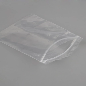 100 Stk. halbdurchsichtige Schmuckverpackungsbeutel mit Aufhängeloch und Zippverschluss