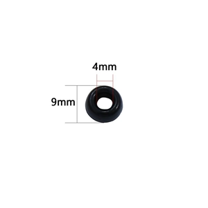 Cuentas redondas negras de 9mm en acrílico para bisutería DIY y pulseras hechas a mano