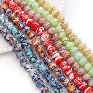 Perle rondelle in vetro di cristallo sfaccettato in vari colori per gioielli fai-da-te