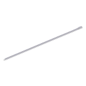 Detaillierte Makroansicht von S925 Silber Tennisarmband mit runden Moissanit Steinen