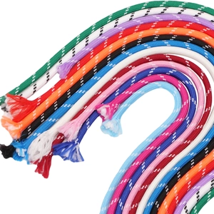Multicolor 5mm gevlochten polyester koord set voor doe-het-zelf handwerk en decor