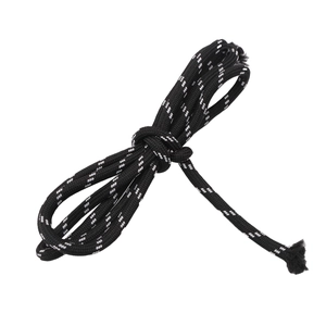 Zwart-wit 5mm gevlochten polyester koord voor doe-het-zelf en buitenbindingstouwen