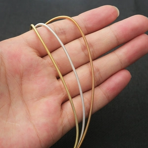 DIY metal spring spiral chains in gold, silver and copper for hairpin jewelry making