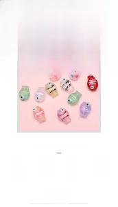 Hand-painted 14x10mm glass fish beads in vibrant colors for DIY jewelry making