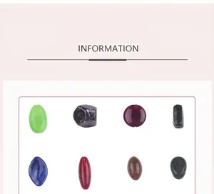 Detailed view of assorted acrylic beads in various geometric shapes and marble patterns