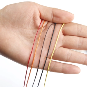Five colors of 1mm waxed cotton cord for DIY jewelry making and handmade weaving crafts