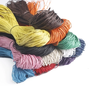Multi-color 1mm waxed cotton cord set for DIY handmade jewelry and beaded bracelet making