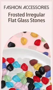 Flache facettierte Glasperlen in verschiedenen Farben für DIY Schmuckherstellung