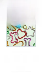 Various colorful aluminum carabiners in heart, star, and bone shapes for DIY keychains
