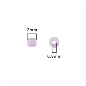 Lavender 2mm glass seed beads for DIY jewelry with 0.8mm hole for threading