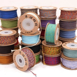 Multicolor Hand Rubbed Cotton Cord For DIY Jewelry Making Bracelet Phone Lanyard Accessories Ethnic Style Woven Twisted String