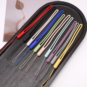 Dragonnes en silicone liquide colorées pour coques de téléphone et porte-clés en dix coloris