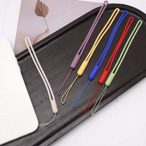 Cordons de téléphone en silicone liquide coloré en six teintes pour accessoires DIY