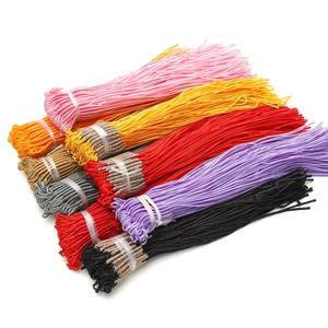 Set aus 8 bunten goldumwickelten Kordelbündeln für DIY-Schmuckherstellung und Halsketten