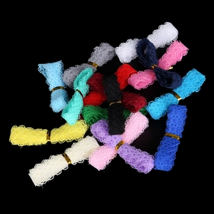Colorful warp-knitted lace ribbon set for DIY hair accessories and handmade crafts decoration