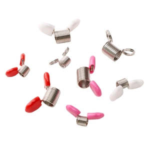 Llaveros de resorte mariposa en blanco rojo y rosa para manualidades y accesorios DIY