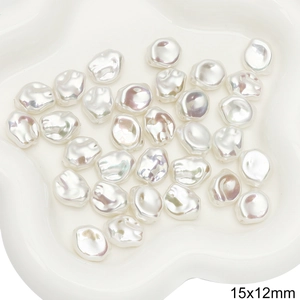 Baroque style ABS irregular pearl beads 15x12mm for DIY handmade jewelry crafts