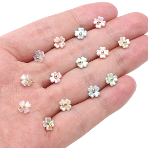 Acrylic pearl lily-of-the-valley pendants for DIY jewelry making in macaron colors