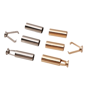 Kordelendkappen aus Kupfer in Gold und Silber für DIY-Schmuck und Kordelzugbefestigung