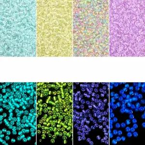 Perline di vetro luminescenti da 2/3/4mm visibili alla luce naturale e al buio
