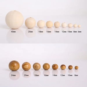 Natural Pine Wood Round Loose Beads For DIY Jewelry Making Crafts Unfinished Wooden Spacers Eco Friendly Beading Decoration Home Art Supply