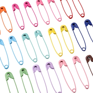 Spille da balia colorate in metallo opaco per etichette di abbigliamento e progetti fai-da-te