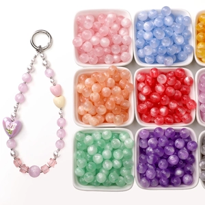 Set di perle colorate in resina per la creazione di gioielli fai-da-te e accessori