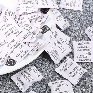 Bulk packs of white silica gel desiccant bags for moisture protection and anti-oxidation