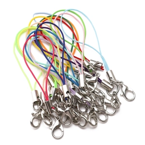 Bunte Polyester-Lanyards mit Metall-Karabinern für DIY-Handybänder und Schlüsselanhänger