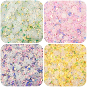 Mixed shape holographic sequins including hearts and stars for DIY earring jewelry making