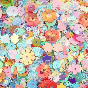 Mélange de paillettes aux couleurs macarons pour la fabrication de bijoux DIY