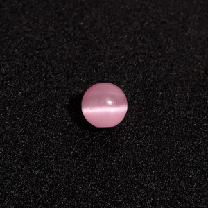 Perle ronde œil de chat rose avec effet optique pour accessoires de bijoux DIY