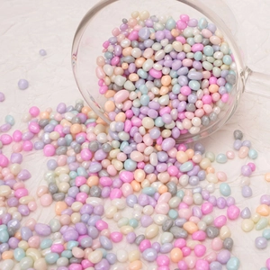 Perline di Vetro Irregolari Perlati Sassi Macaron Colorati Perline Sciolte Per Creazione Gioielli Fai Da Te Bracciale Collana Accessori Artigianali