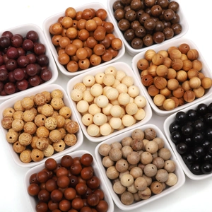 Natural Wood Round Loose Beads For Jewelry Making DIY Handcrafted Bracelet Necklace Findings Vintage Wood Grain Beads