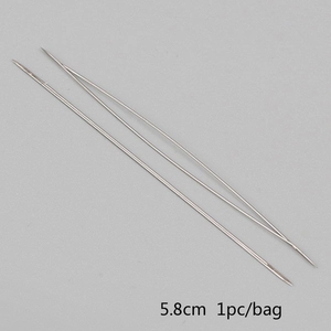 5.8cm stainless steel beading needle detail for DIY jewelry making and threading